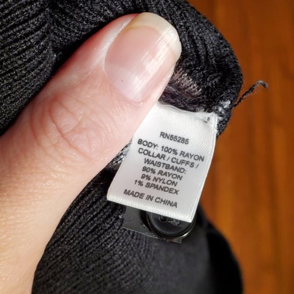 Express Mock Neck Sweater Cheetah Animal Print Gray Black Work Preppy Casual S - Picture 4 of 6